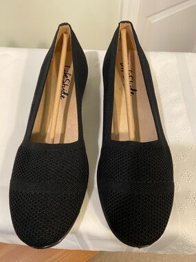 Life Stride "Immy Black Woven Knit Loafers, 9.5M Brand New-Never worn